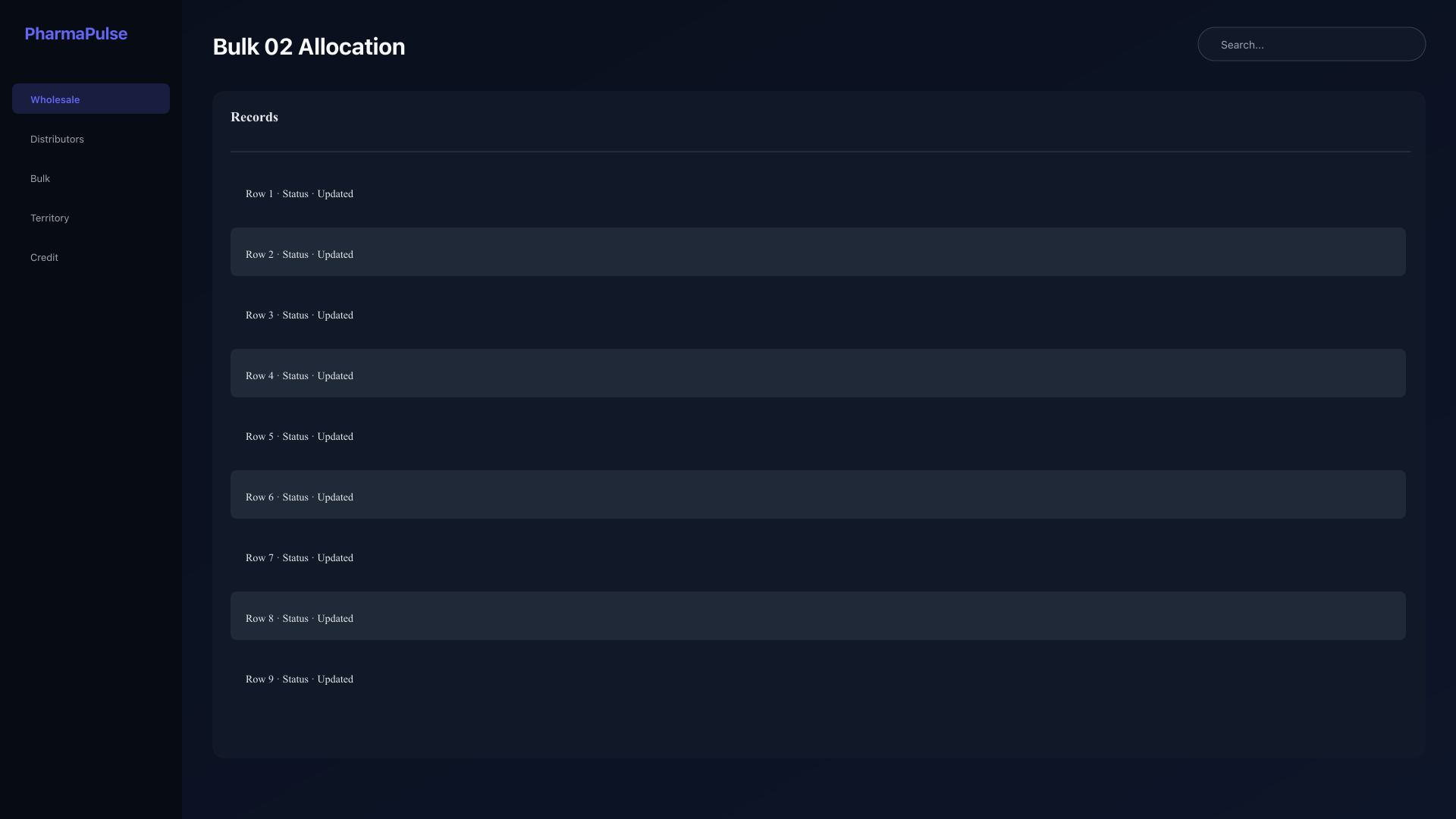 Inventory allocation for bulk orders