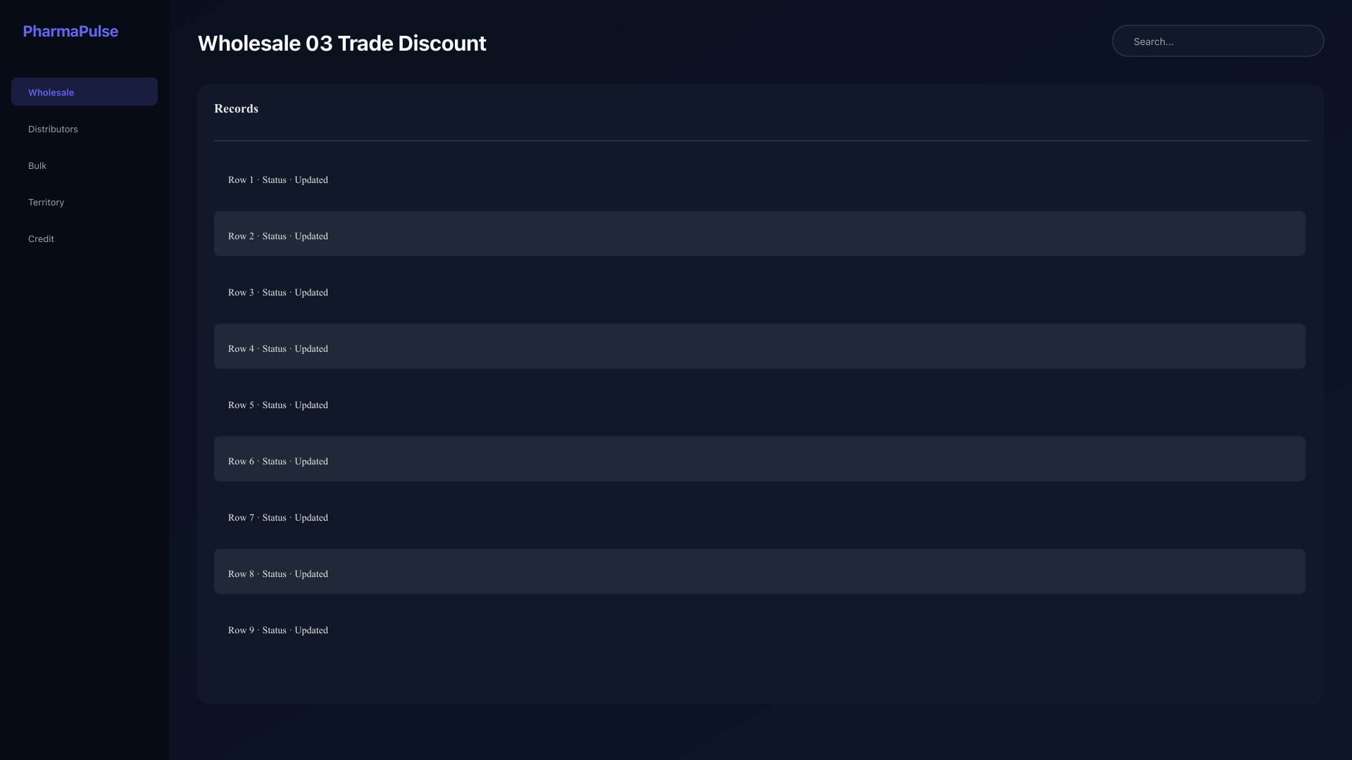 Trade discount configuration