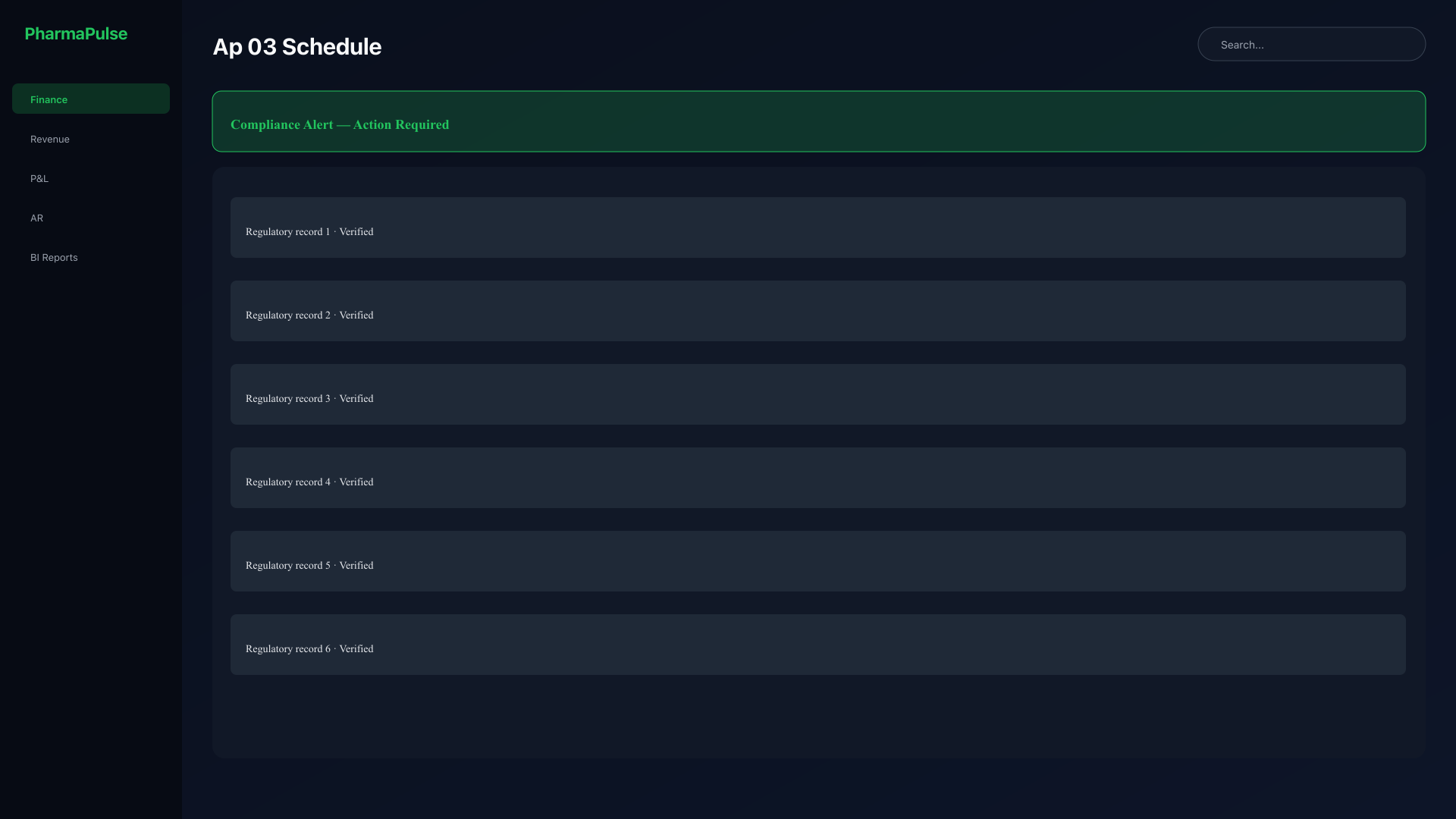 Payment schedule
