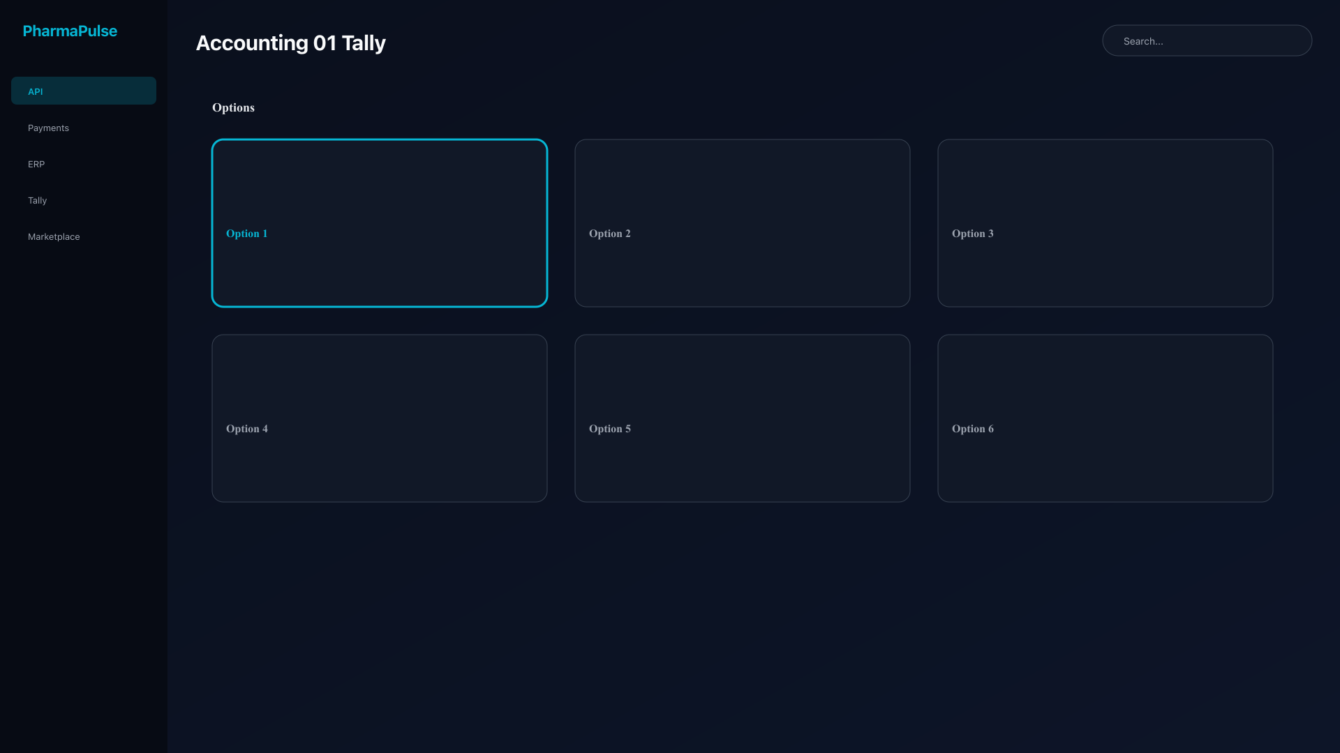 Tally export configuration