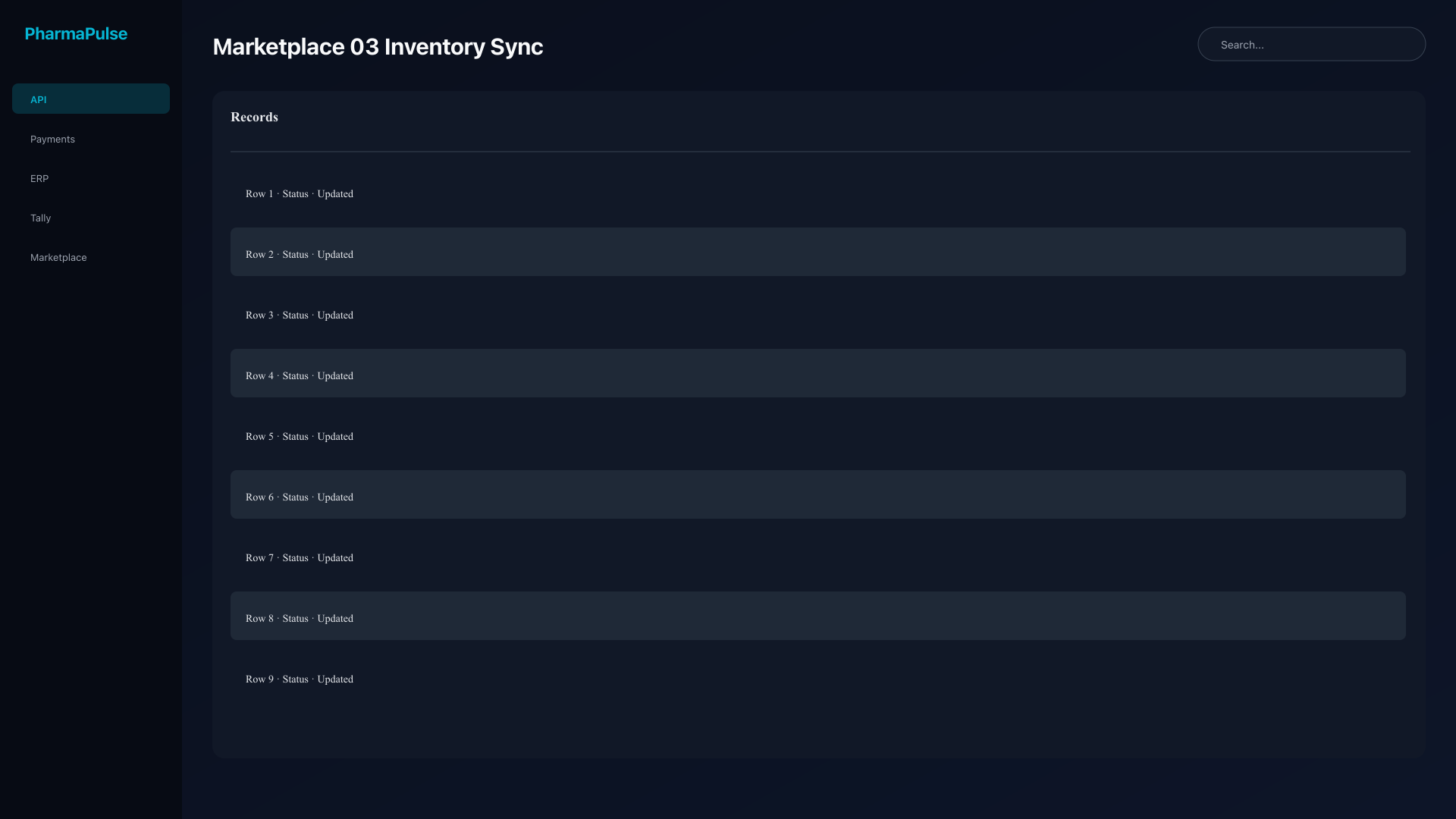 Inventory sync