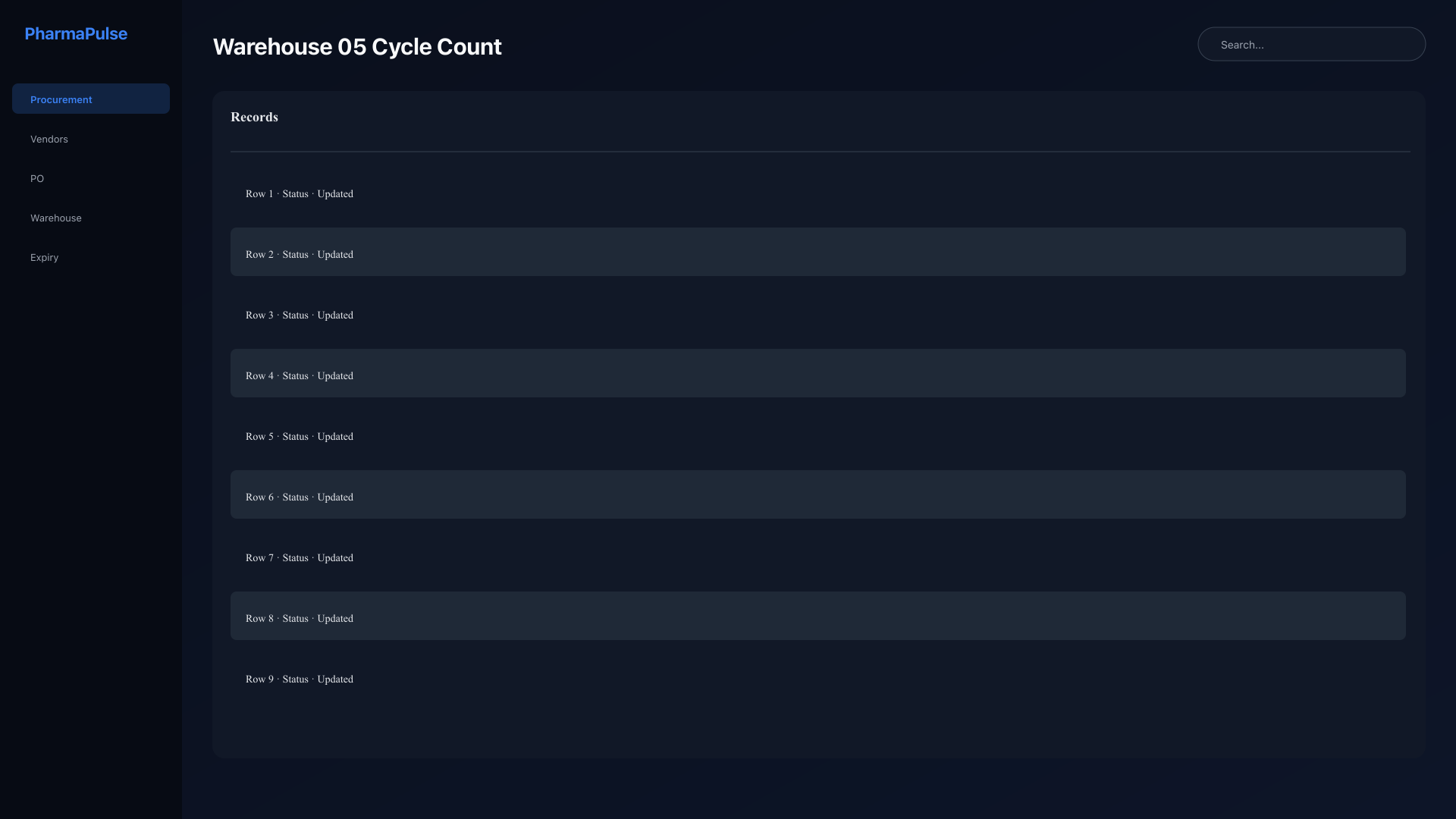 Cycle count management